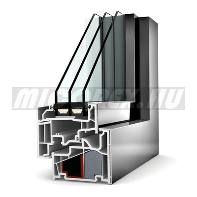 Internorm Home Pure KF 410 műanyag ablak alumínium borítással