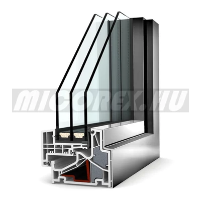 Internorm Home Pure KF 500 műanyag ablak alumínium borítással
